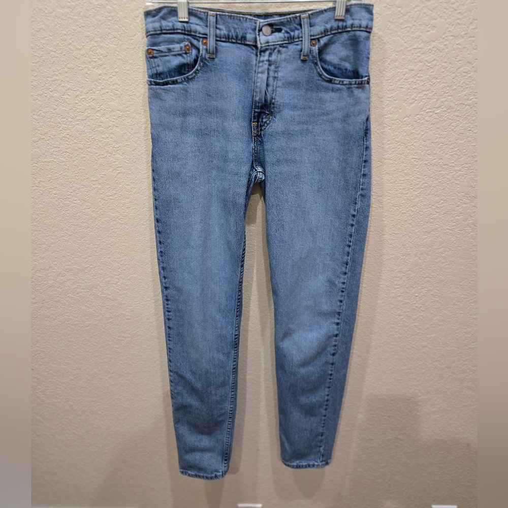 Levi's 512 Mens Slim Tappered Blue Jeans Modern Fit W30 L32